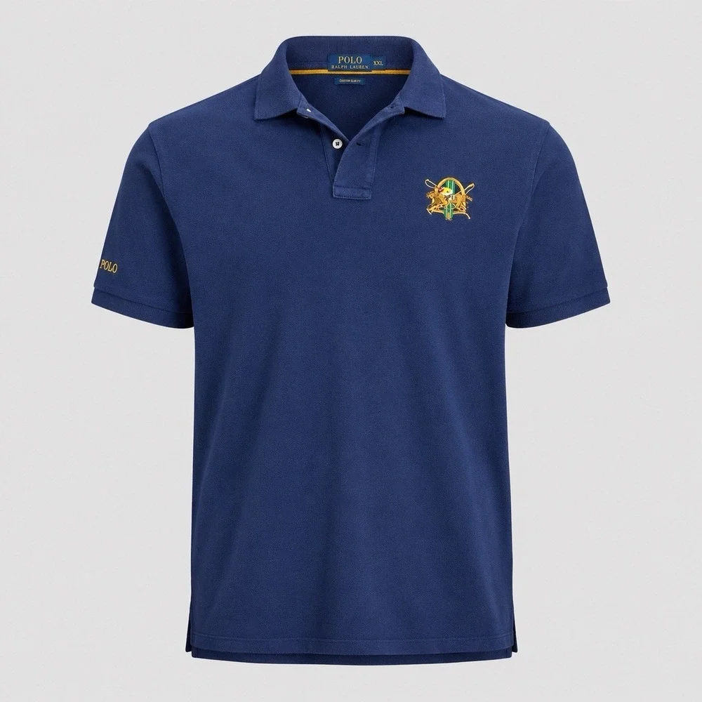 Polo Ralph Lauren Racehorse Embroidered Chest Patch Polo Shirt Men's XXL SS